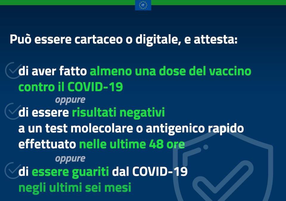 Nuovo decreto anti-Covid: Green Pass obbligatorio a partire dal 6 agosto